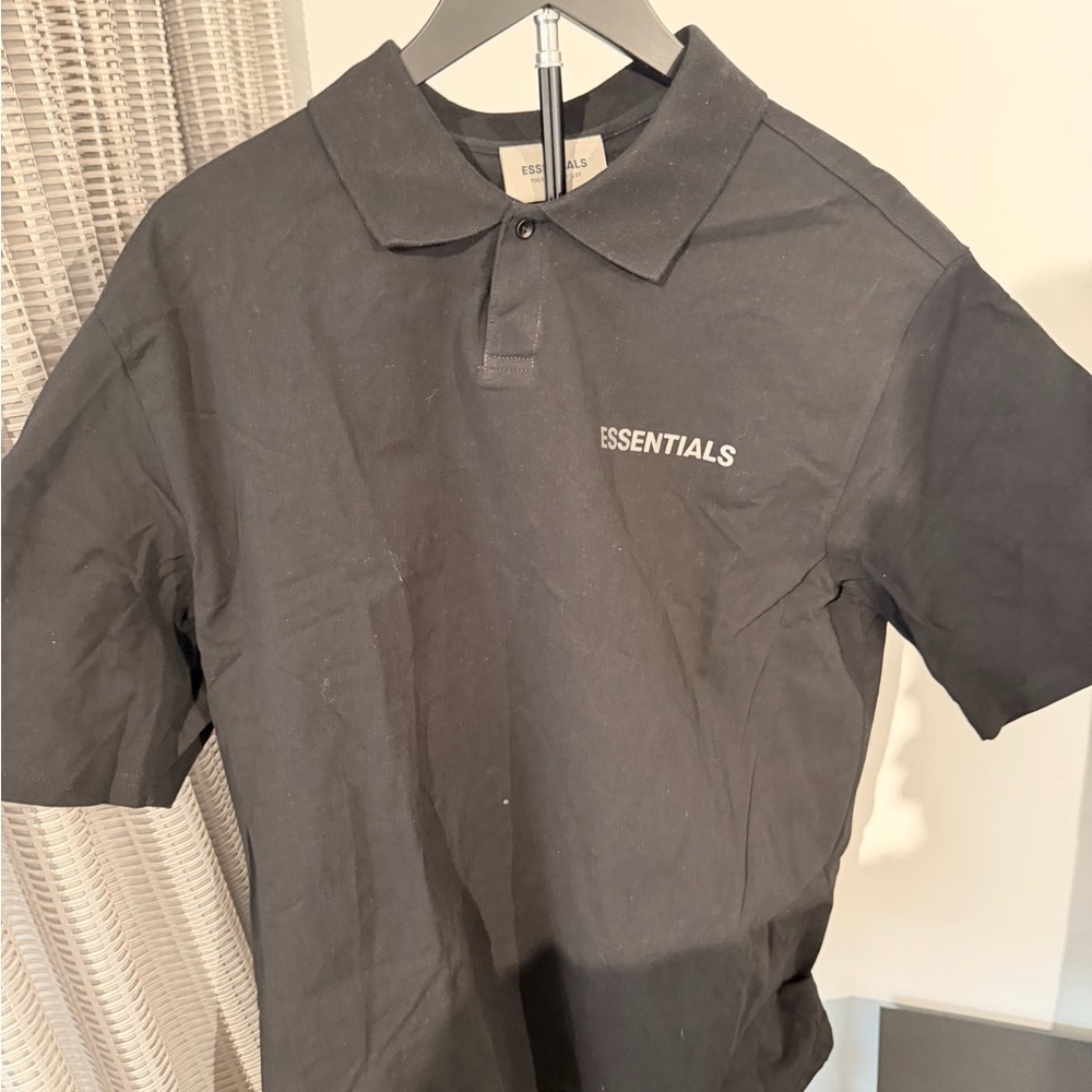 Essentials Charcoal Polo Shirt for Men